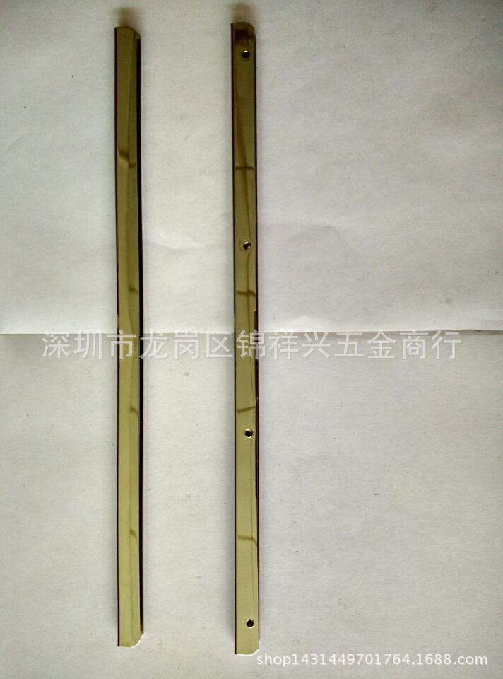 厂家直销边条，高档手袋五金冲压U型夹边条，五金保护包边条