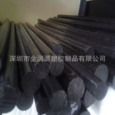 碳黑PTFE棒黑色铁氟龙棒黑色聚四氟乙烯棒黑色氟塑料厂家供应棒料|ms