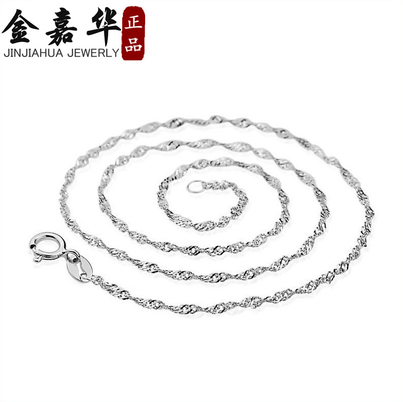 Wave chain female Necklace Korean Edition Korean jewelry Guangdong high-grade jewelry Wholesale 2 Retro Silver ornament