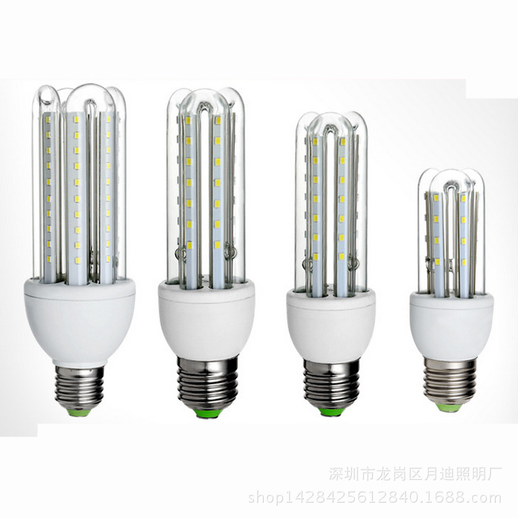 淘宝一件代发LED玉米灯 U型玉米灯 大功率E27LED玉米灯4U节能灯管