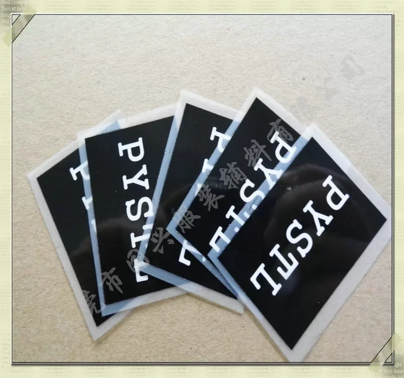 Customized focus on suit heat transfer label, hot label without sewing