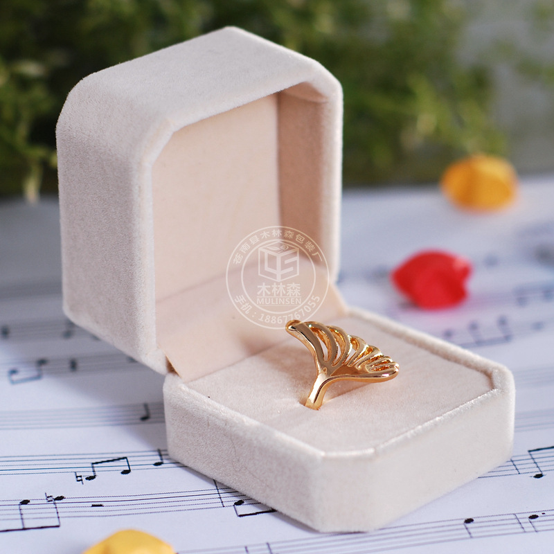 絨佈首飾盒 戒指盒 高檔歐式珠寶首飾品盒耳釘盒子