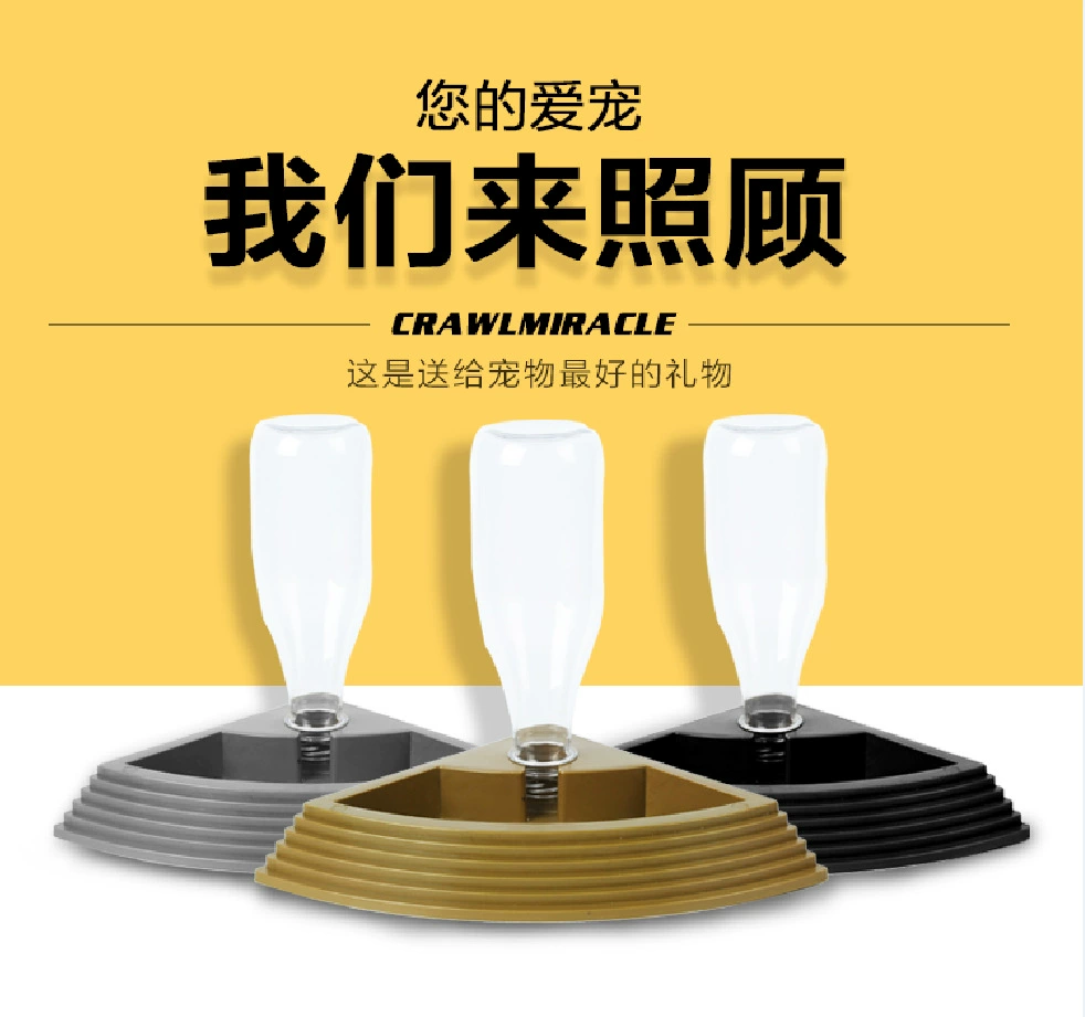 Crawlmiracle Треугольный кормушка для воды Гусеничная автоматическая поилка небольшого размера
