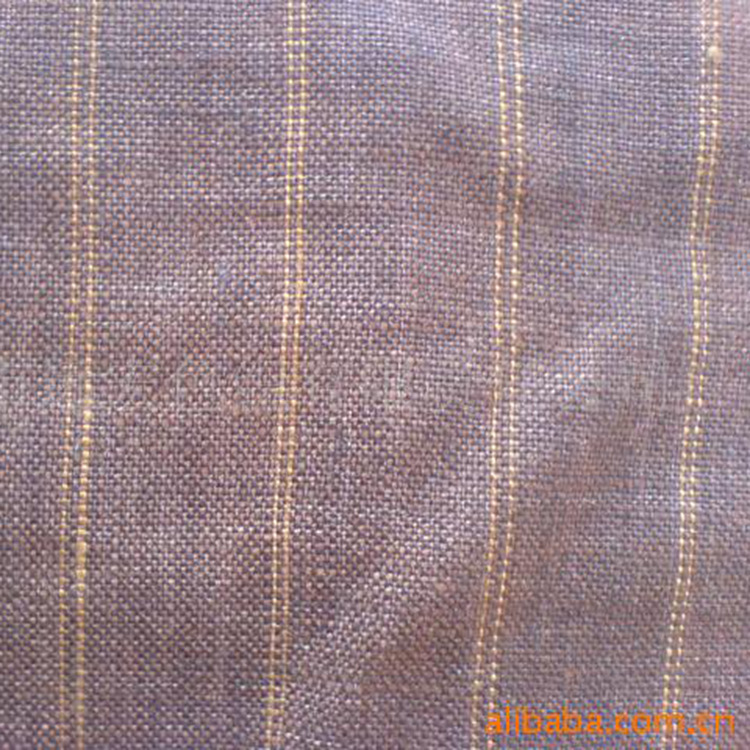 供应麻棉色织布 现代衬衫裤装几何提花布匹