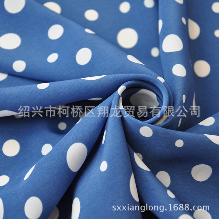 【翔龙印花 XL2873】热销爆款  时尚简约现代文艺大小圆点水洗绒