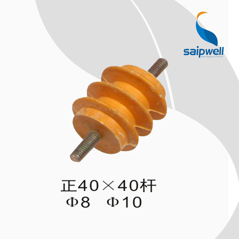 40*40绝缘子带杆 M8 带螺杆绝缘柱低压 配电箱绝缘子