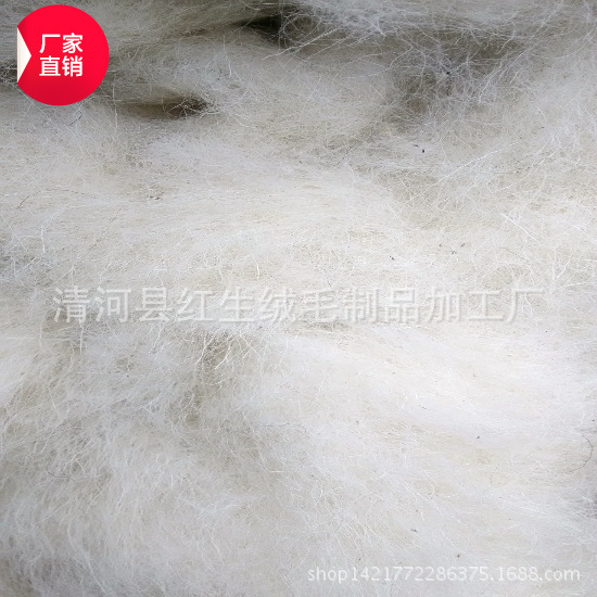 Sheep wool color white impurity-free length sheep coarse wool