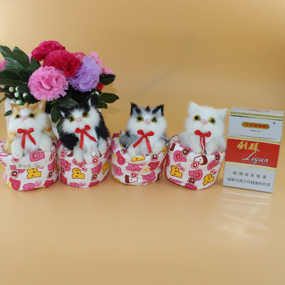 simulation Kitty simulation ornament Kitty Decoration crafts animal children Toy Factory Direct selling