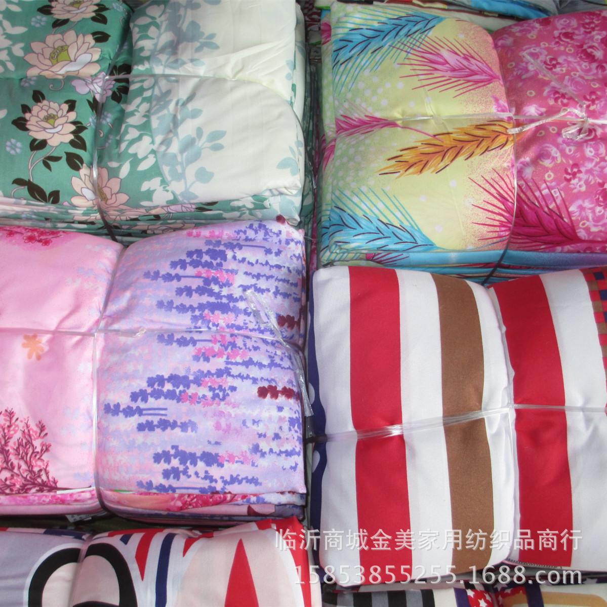 sheet wholesale aloe Eco-Cotton sheet Quilt cover Rivers and lakes Go to the market Stall goods