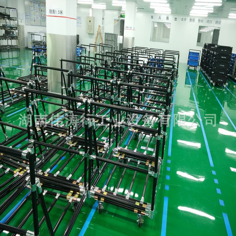 怀化厂家直销防静电线棒台车/长沙精益管周转/物料车/手推车