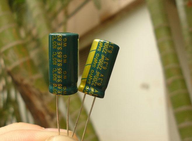 特价全系列高频主板细脚三洋尼吉康电解电容 2200UF6.3V