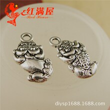 A3972古银1.8克 手工DIY饰品 貔貅挂件 电商货源  50个/包