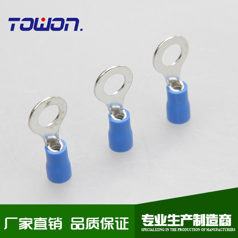 厂销 冷压接线端子 预绝缘端头RV2-5L 高频阻燃端子 品质优良