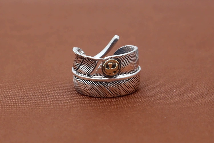 Fashionable trend retro accessory, ring, wholesale, silver 925 sample