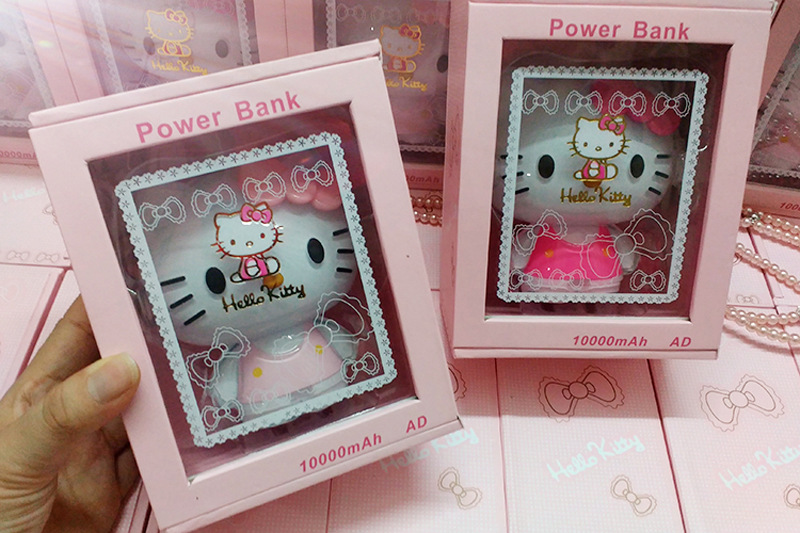 New ideas Hello Kitty cute cartoon KT rechargeable Apple 5 mobile Mini emergency mobile power supply, style random8