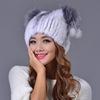 Import eating bib, keep warm woolen hat, 2022, wholesale, Korean style