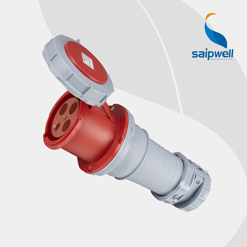 4P 63A 400V连接器 4极防水防溅工业插头SP1117 工程用连接器