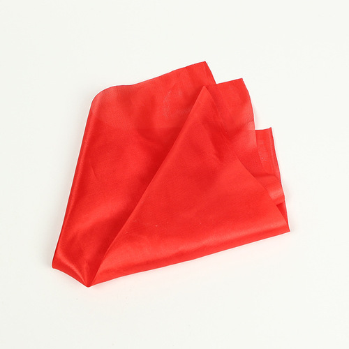 Little red cloth silk scarf finger cot accessories color changing silk scarf magic props wholesale 15X15 small silk scarf