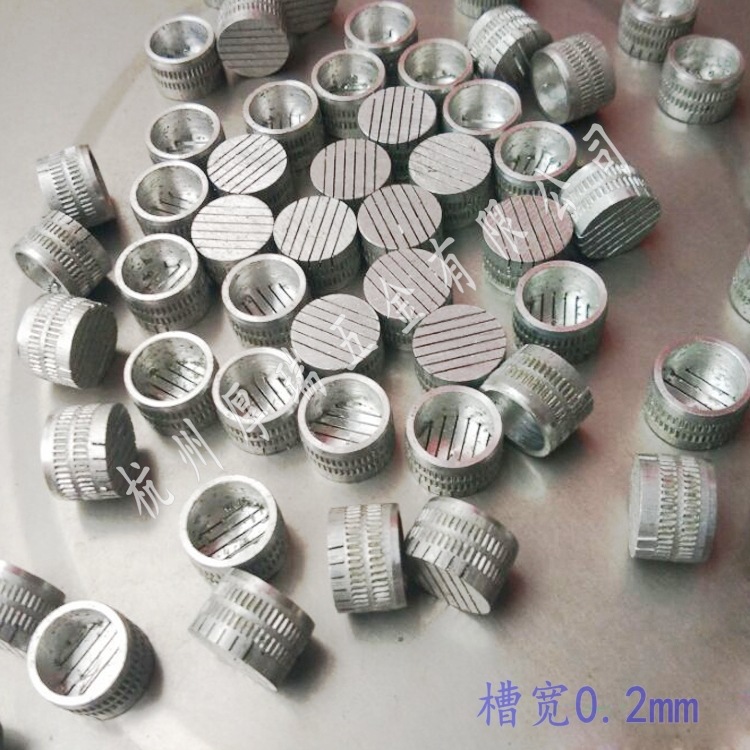 [厂家供应】 模具铝排气塞 透气塞 通气塞  直槽排气塞缝隙 0.2mm