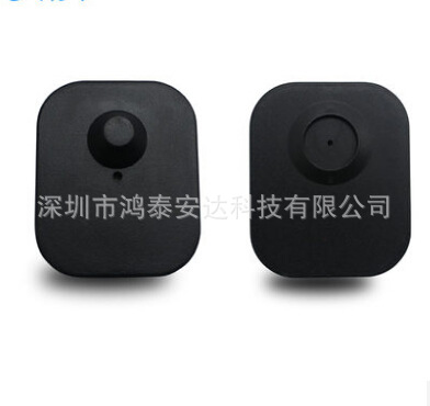 服装防盗扣 大方硬标签扣 硬标签防盗扣 超市方扣 黑色大方扣