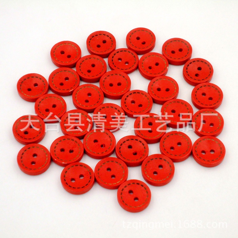 Envío libre botón de puntos hermosa decoración los niños hecho a mano botón 50 unidades por paquete comercio exterior