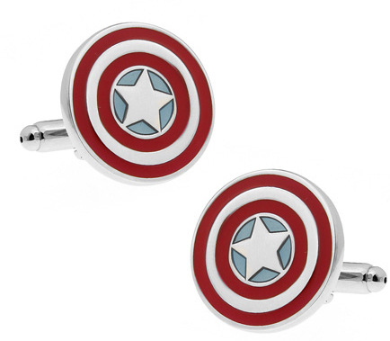 superhero series Captain America cufflinks wholesale personalized men's gifts AliExpress Dunhuang supply