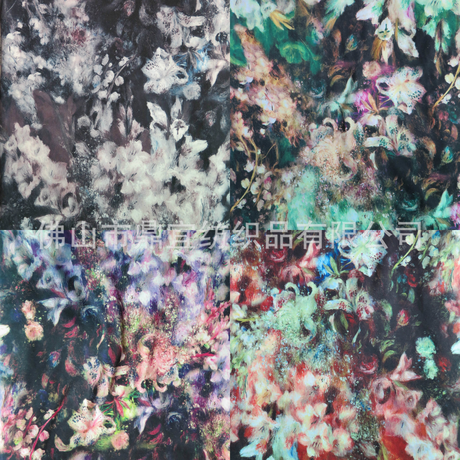 針織仿牛仔面料 時尚印花針織面料 女裝裙子面料 純滌面料