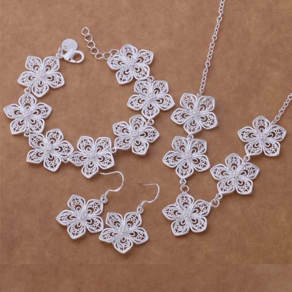(Cross-border trading), set, bracelet, necklace, earrings, accessory, silver 925 sample