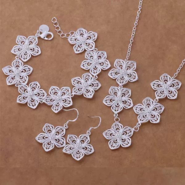 (Cross-border trading), set, bracelet, necklace, earrings, accessory, silver 925 sample
