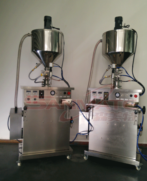 电加热灌装机 化妆品搅拌灌装机 液体搅拌灌装机 加温灌装机