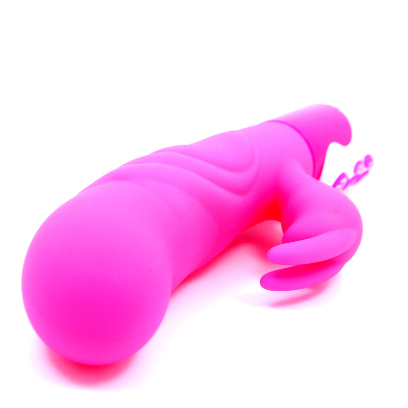 刁氏全新内置电滚珠十频震动棒带阴蒂刺激诱惑粉色成人用品