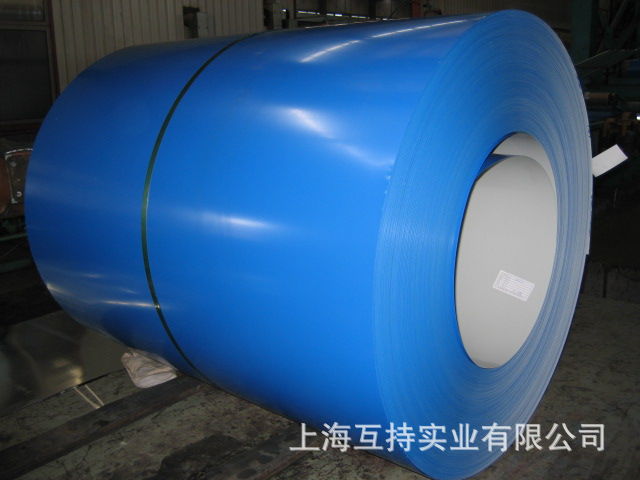 热销现货镀铝锌彩涂板 PE聚酯彩钢卷 可覆膜定尺开平