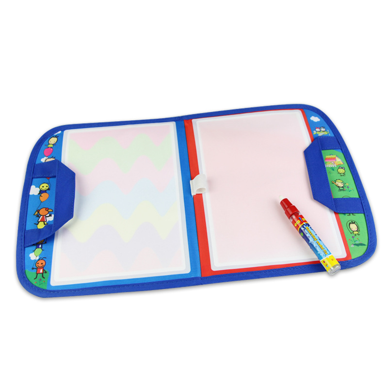 跨境 兒童魔法畫畫彩色水畫布涂鴉寫字毯手提背包 嬰幼兒早教玩具