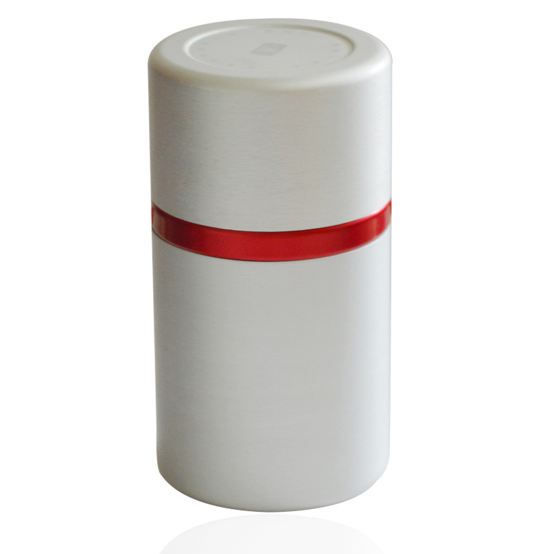 茶叶罐圆形密封哑银拉丝铝罐药品食品通用包装罐便携厂家专业供应