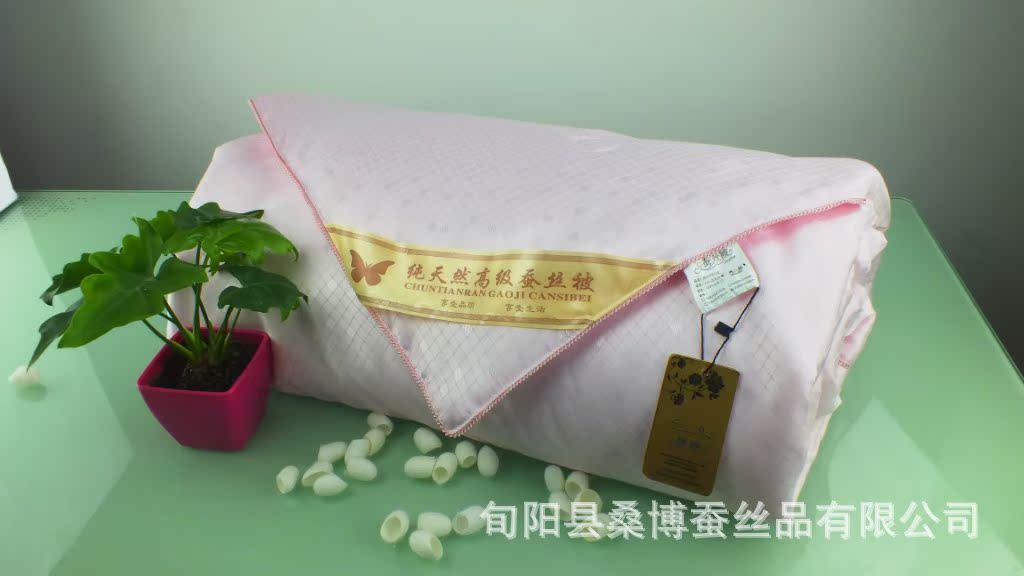 100%天絲雙宮特級蠶絲被-粉001