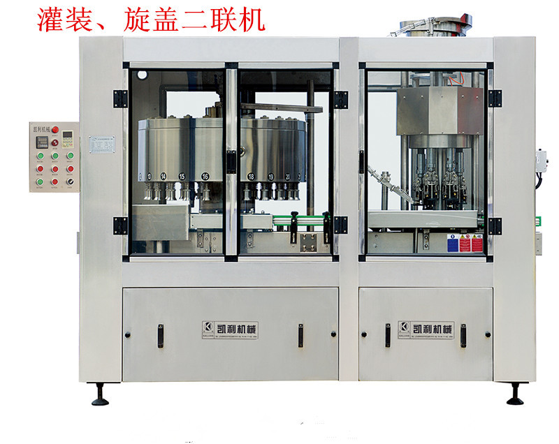 供应全自动液体灌装机械 葡萄酒灌装、打塞二联机
