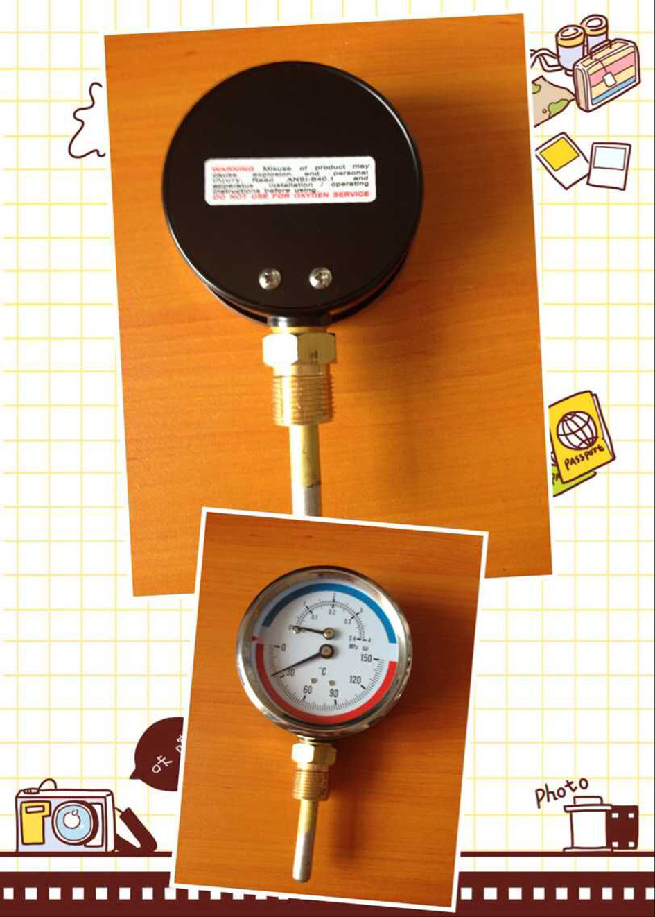 WHT-7 温度压力表 水高计