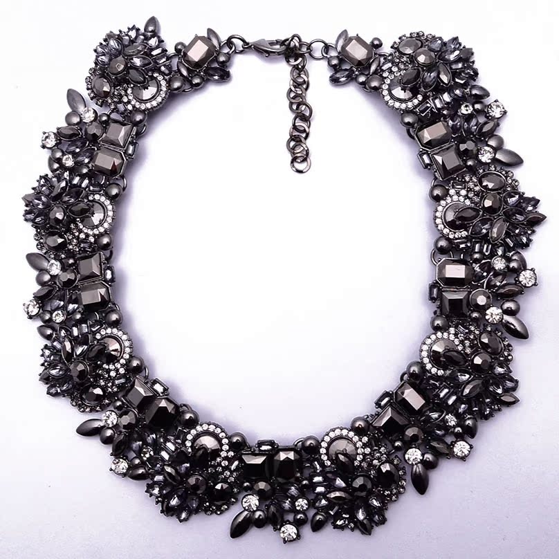 Necklace handmade diamond accessories women necklace clavicle chain jewelry wholesale black