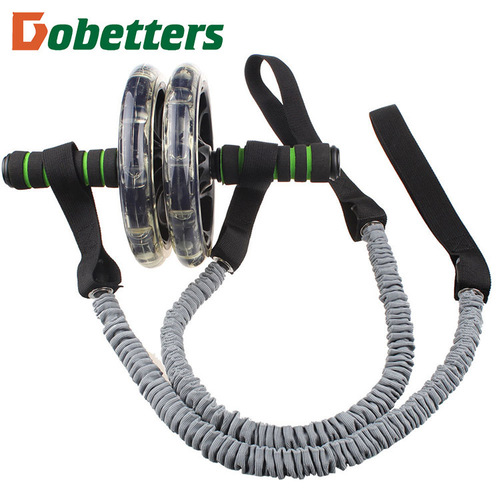 Abdominal Wheel Auxiliary Tension Rope Latex Tube Abdominal Wheel Elastic Rope Tension Band Resistance Tube Rope Large Supply