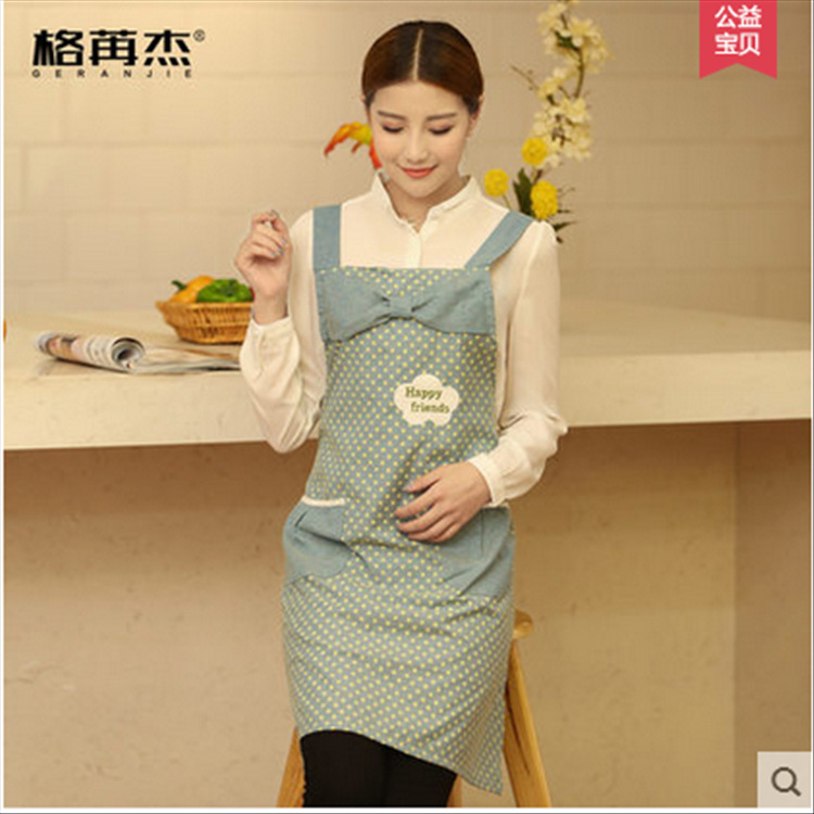 Liquidación nuevo estilo coreano algodón estrella impresión a prueba de aceite overol restaurante de cocina guardapolvos delantal