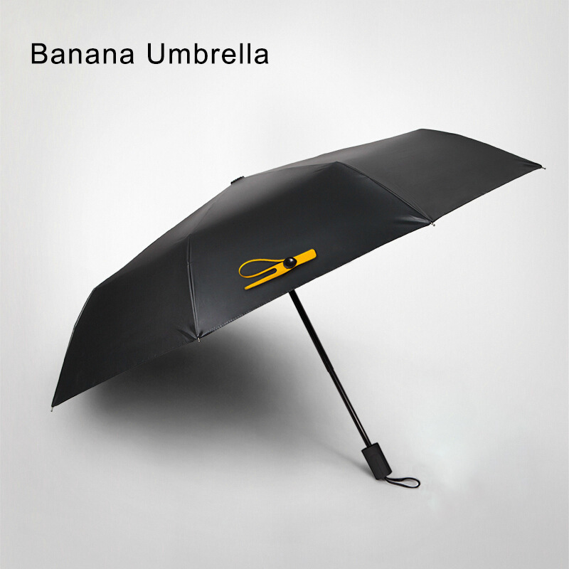 厂家现货BananaUmbrella新款浅妃 小雏菊防晒小黑伞遮阳双层，下单备注颜色4