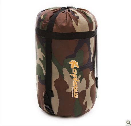 Travel keep warm camouflage sleeping bag for adults for camping
