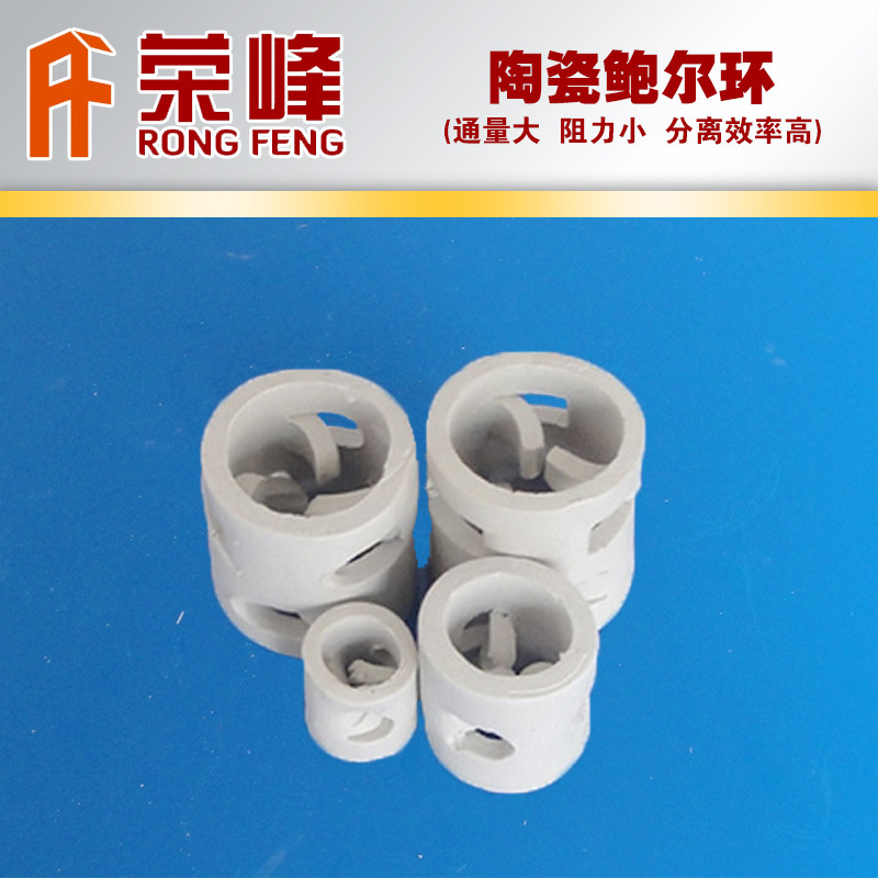 陶瓷鲍尔环填料 喷淋塔鲍尔环陶瓷填料 瓷质鲍尔环厂家直销|ms