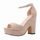 978-1 Ladies and girls Block heel sandals