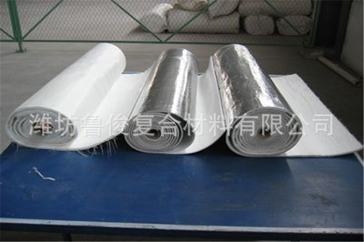 铝箔防火棉 铝箔玻璃纤维针刺毡 钢结构玻璃棉卷毡隔热棉