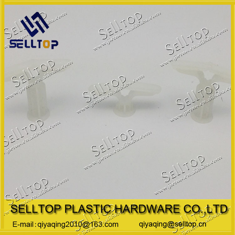 厂家直销兰花夹  家具配件 塑料膨胀螺丝 平头兰花夹