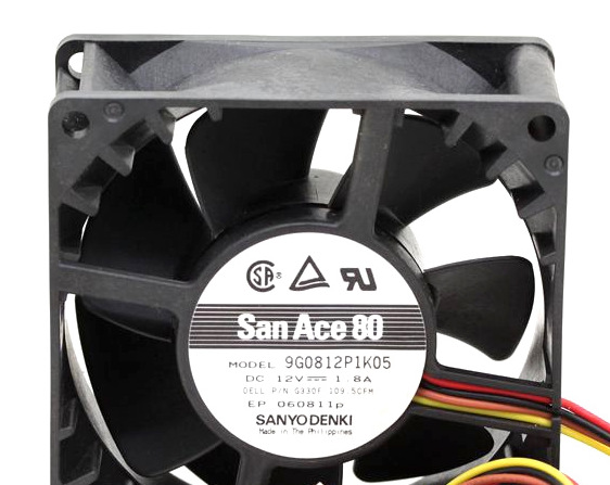 三洋8CM 8038 12V 1.8A 9G0812P1K05 暴力耐用双滚珠 pwm散热风扇