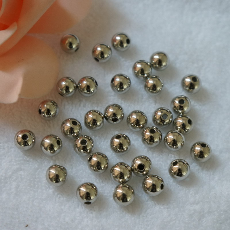 3-12mm bright beaded electroplated plastic jewelry accessories, creative beaded small accessories, bracelets, necklaces, diy coated beads detail image 3