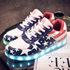 Fluorescence summer sneakers for beloved suitable for men and women for leisure, Korean style