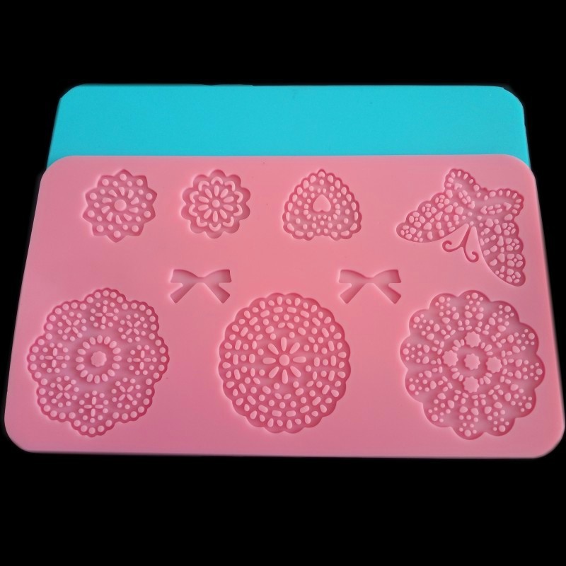 翻糖硅胶蛋糕模具 烘焙 蕾丝花边模 蝴蝶 蕾丝模具